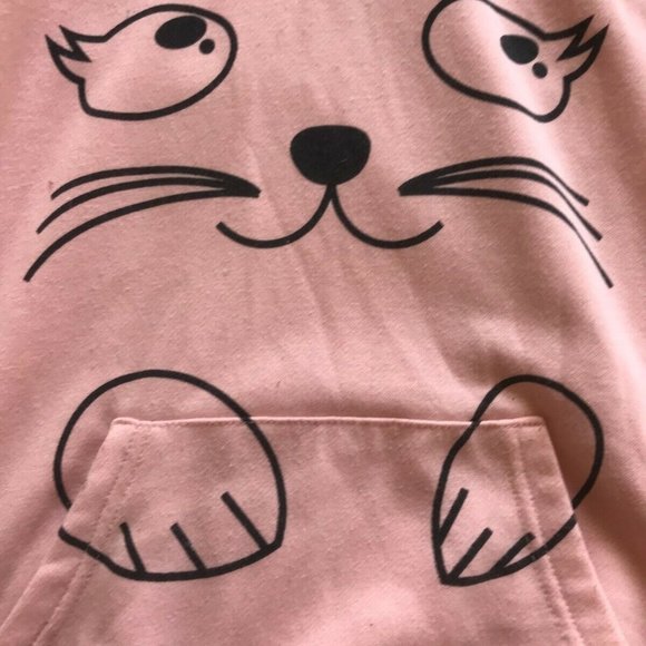 Pink Cat Pullover hoodie w/ Cat Ears - Women - Small - Picture 3 of 4